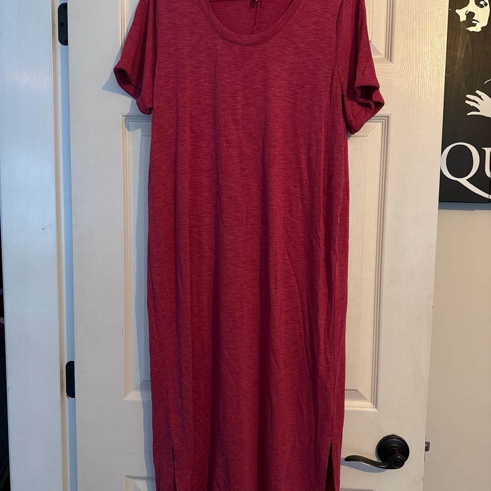 Jessica Simpson Pink Casual Midi Shirt Dress